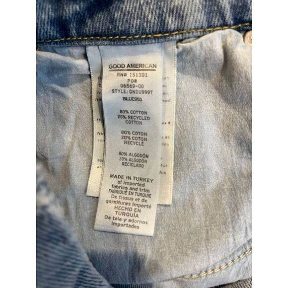 Good American Good Ease Relaxed Fit Jeans Stonewash Size 2 / 26 - Picture 6 of 11